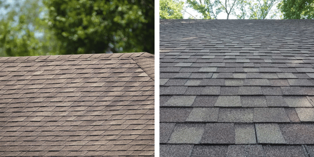 asphalt roofing shingles vs composite synthetic roofing shingles which is right for your michigan home side by side comparison custom built okemos