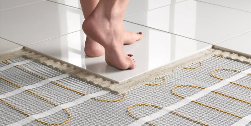 Luxury bathroom remodel ideas heated floor system