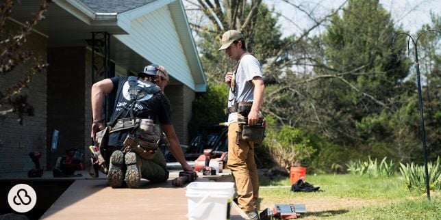 Greater Lansing licensed deck contractors with Custom Built Design and Remodeling building composite decking
