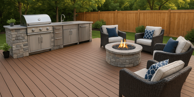 the future of home remodeling practical uses of ai in design outdoor living space with fire pit and composite decking custom built michigan