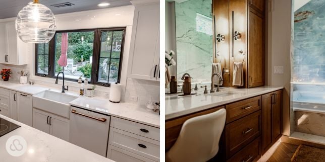 kitchen and bathroom remodeling projects in Greater Lansing Michigan built by Custom Built Design and Remodeling