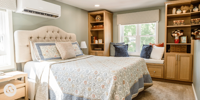 top storage solutions for your home addition main primary bedroom with window seating custom built michigan