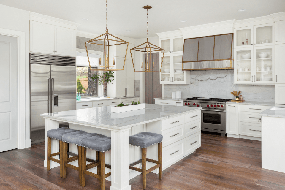 kitchen island designs statement lighting layout custom built design and remodeling michigan