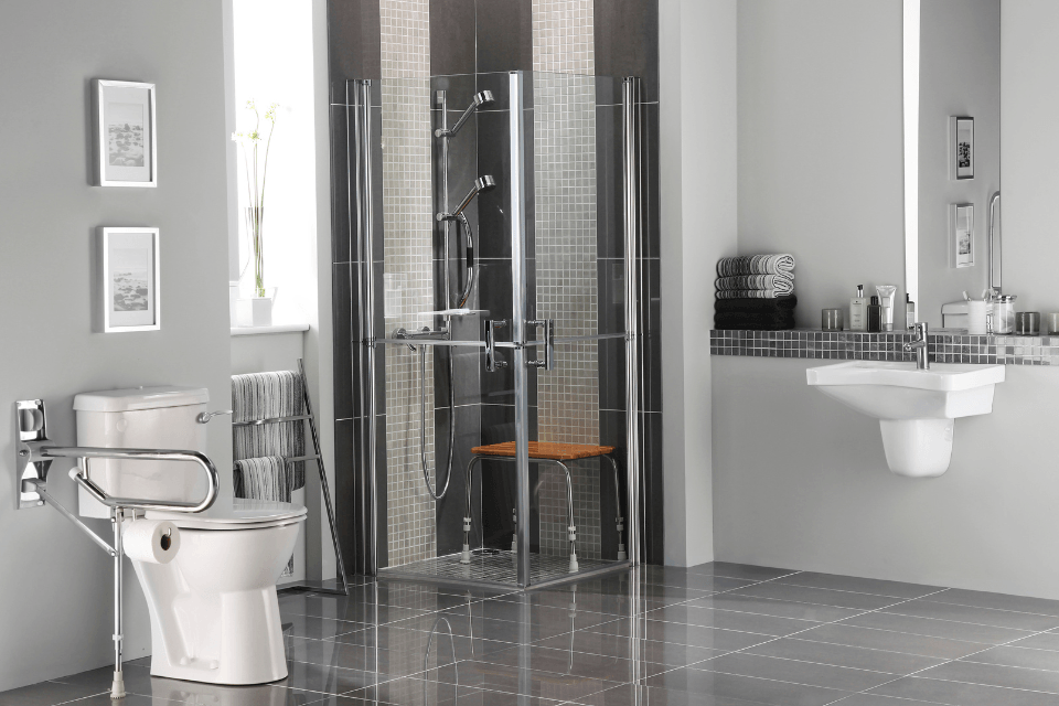 aging in place bathroom remodeling design considerations shower seat grab bars custom built michigan