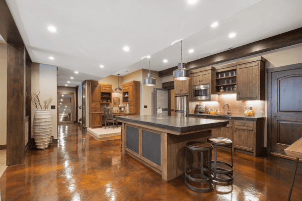 common problems basement finishing island with bar area and finished flooring custom built