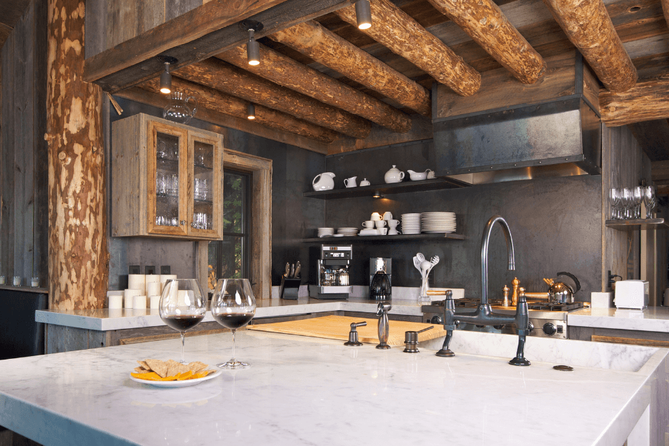 how the age of your home will affect remodeling kitchen with wood log ceiling custom built michigan