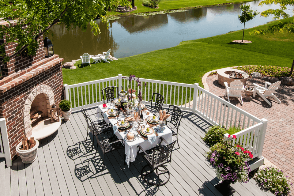 michigan average deck and backyard privacy costs 2025 dinner table custom built mi