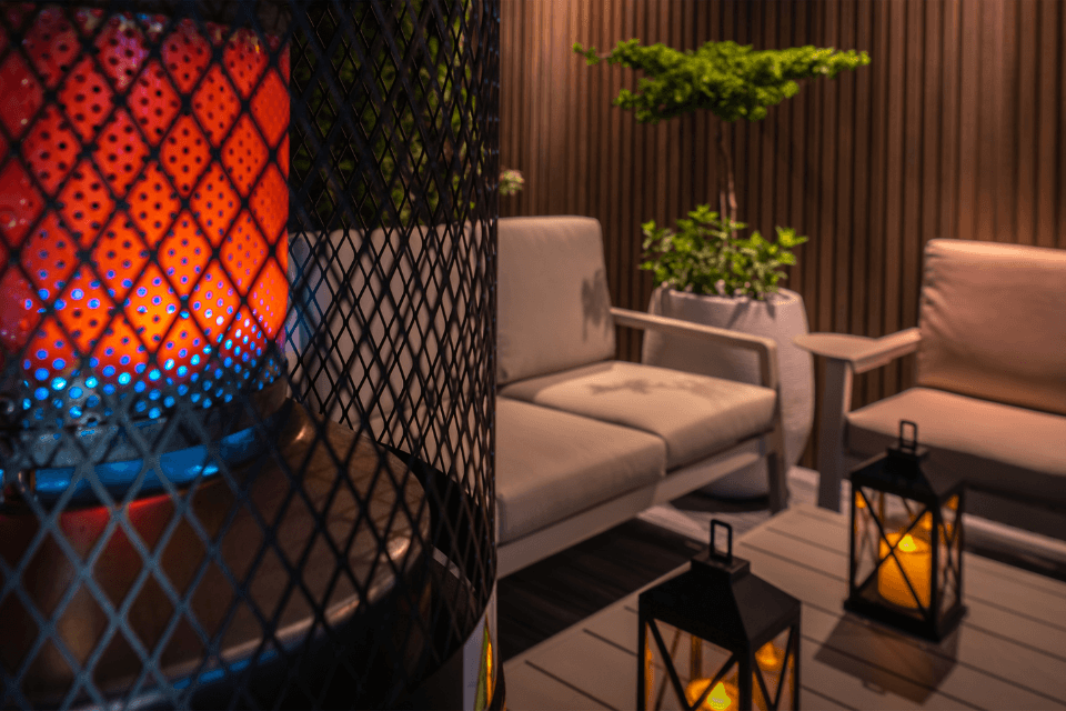 top outdoor heating ideas for your deck or patio infrared heater lounge area custom built michigan