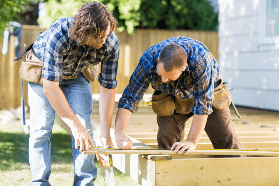 how to budget for your diy deck build in michigan homeowners building outdoor living space custom built