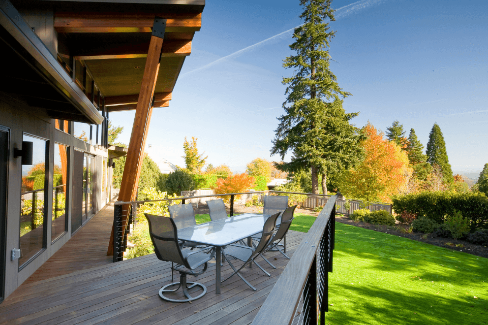 ways to keep your deck cool this summer roof awning over dining table custom built michigan