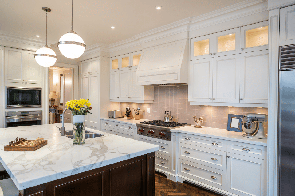 luxury design elements that will maximize your kitchen remodel large island and countertop space custom built michigan