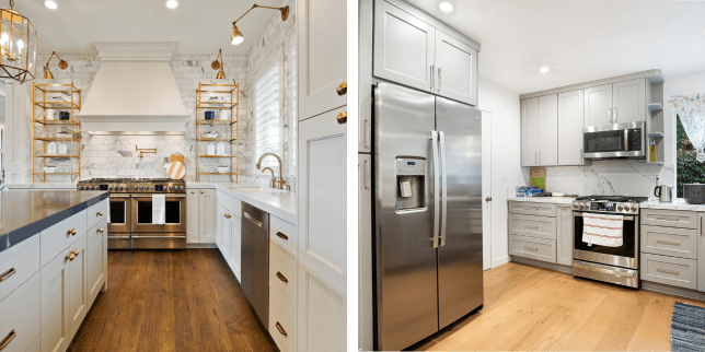 metal accents in home remodeling brass vs stainless steel luxury kitchen projects with elegant finishes custom built michigan