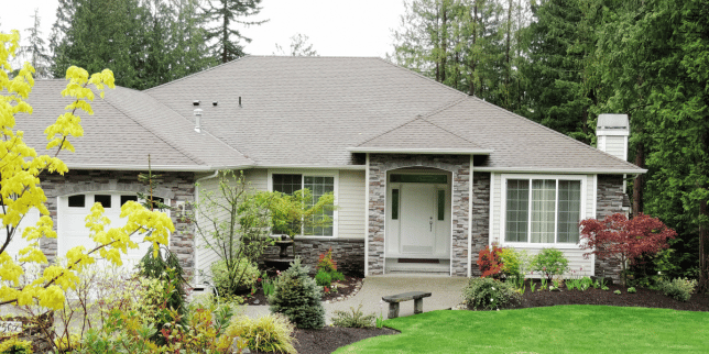 how to choose the right roofing material for your michigan home front yard and tall roof custom built okemos