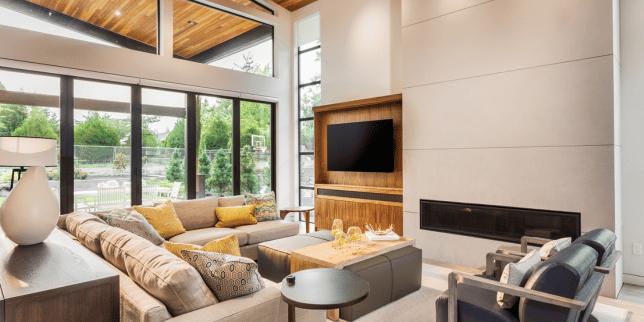 state vs municipality inspectors how each impacts your michigan home remodeling project living room area with long sofas custom built mi