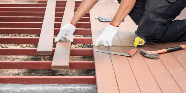 Greater Lansing deck builder replacing composite decking boards