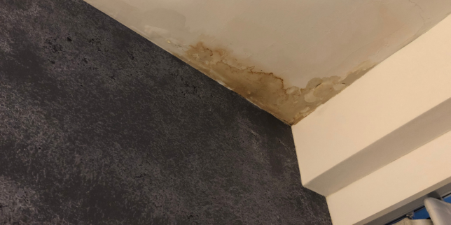 how to address a roof leak if it happens leaking roofing penetrating ceiling custom built michigan