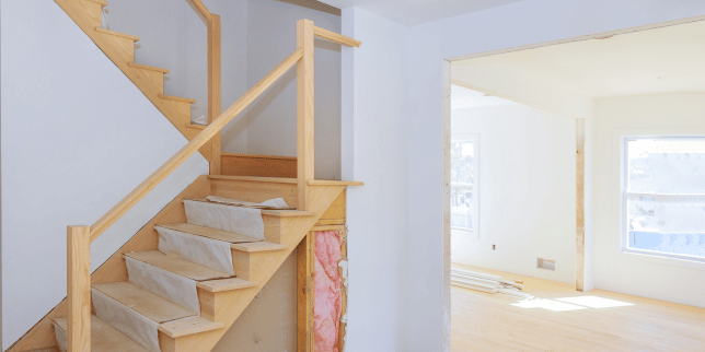 Greater Lansing home remodeling project mid construction