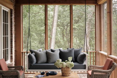 outdoor living project in Greater Lansing with screened in porch and veranda