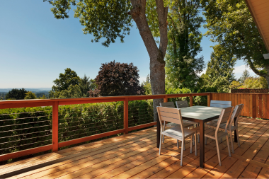 Greater Lansing pressure treated wood with cable railing