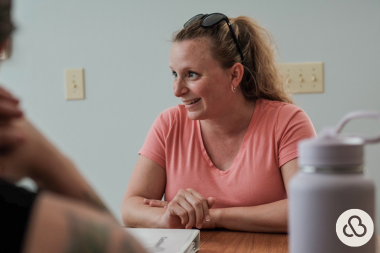 Greater Lansing home remodeler talking to homeowners