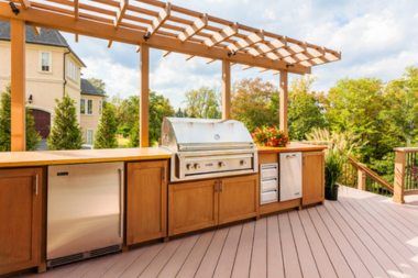 mistakes to avoid when hiring a composite deck contractor outdoor grill area and pergola shade structure custom built michigan