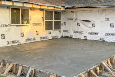 top home addition foundation options slab on grade with concrete custom built michigan