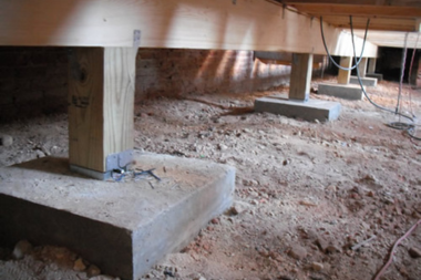 top home addition foundation options post and beam footings custom built michigan