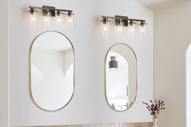 tips for better bathroom lighting design over the mirror light bars with oval mirrors custom built michigan