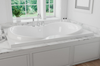 top bathtub options for your bathroom remodel drop in tub with quartz surface and wood surround custom built michigan