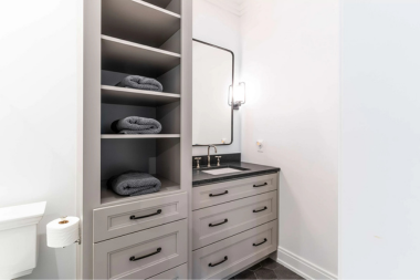 top storage ideas for your aging in place remodel pull out bathroom drawers with shelving custom built michigan