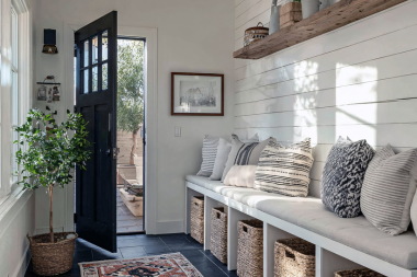 top storage ideas for your aging in place remodel entryway bench storage with cubbies custom built michigan