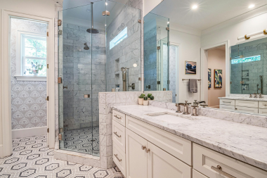 bathroom layout mistakes to avoid for your home remodel double sink vanity with large glass shower custom built michigan