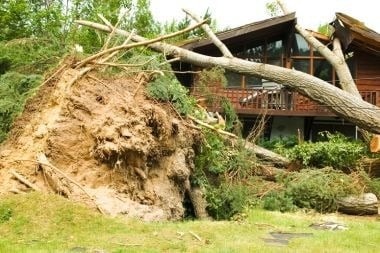 Greater Lansing home with storm damage