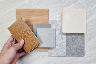 Greater Lansing designer reviewing remodeling materials