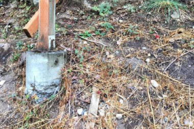 Greater Lansing deck with deteriorated concrete footing
