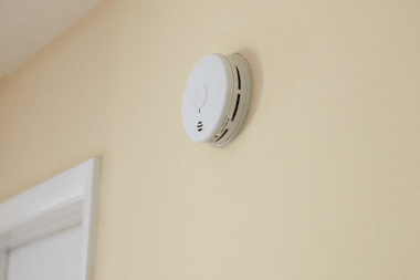 smoke detector in Greater Lansing basement project