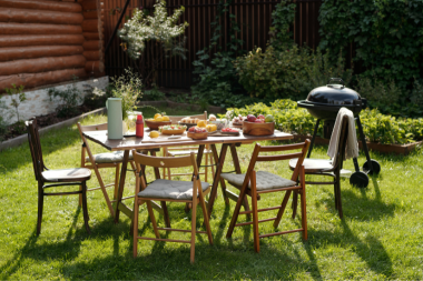 what living without a kitchen is really like during a remodeling project outdoor dining table with bbq grill custom built michigan
