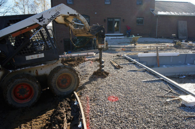 concrete pool decks an honest review bobcat machinery installing surface in backyard custom built michigan