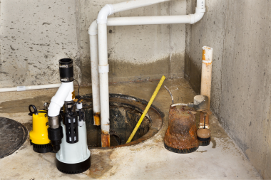 sump pump system in basement remodeling project Greater Lansing