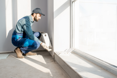 Greater lansing home remodeling contractor installing equipment