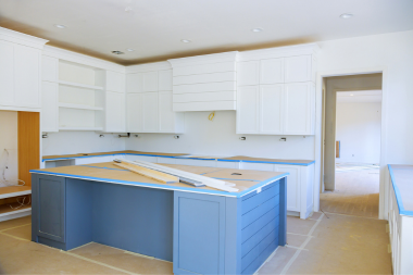 kitchen remodeling project in Greater Lansing mid construction