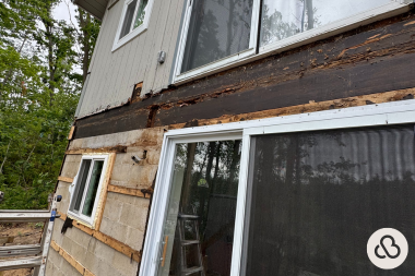how we resolved an unforeseen change order during a deck project rotted decking ledger board custom built michigan