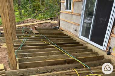 how we resolved an unforeseen change order during a deck project decking framing and joists custom built michigan