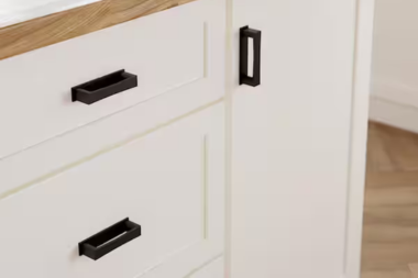 top kitchen cabinet hardware ideas matte black l shaped handles custom built michigan