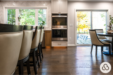 what are the benefits of kitchen remodeling dining area next to sliding glass door and double oven custom built michigan