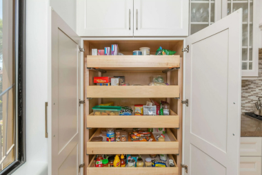 what are the benefits of kitchen remodeling dura supreme pantry space with pull out drawers custom built michigan