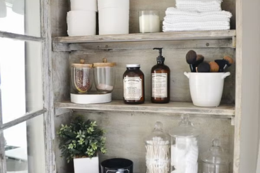 top fall bathroom remodel ideas for comfort and style floating wood shelves in medicine cabinet custom built michigan
