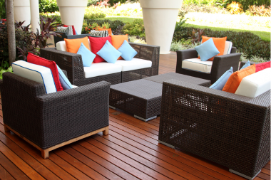 mistakes to avoid while choosing your outdoor furniture wicker sofas with colorful throw pillow custom built michigan