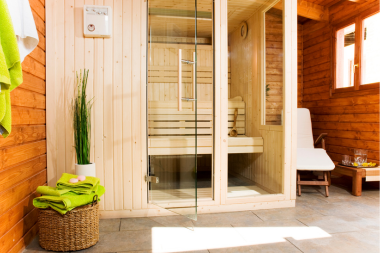 home gym ideas for your remodel indoor spa inspired wellness room with sauna custom built michigan
