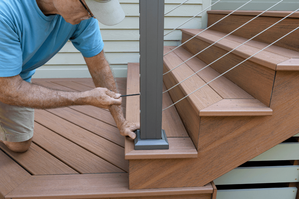 contractor building deck 7 qualities of a reliable deck builder custom built Lansing Michigan
